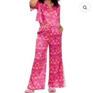 Alden Adair Jolly Pajama Pant Set Bowtastic - size Small
